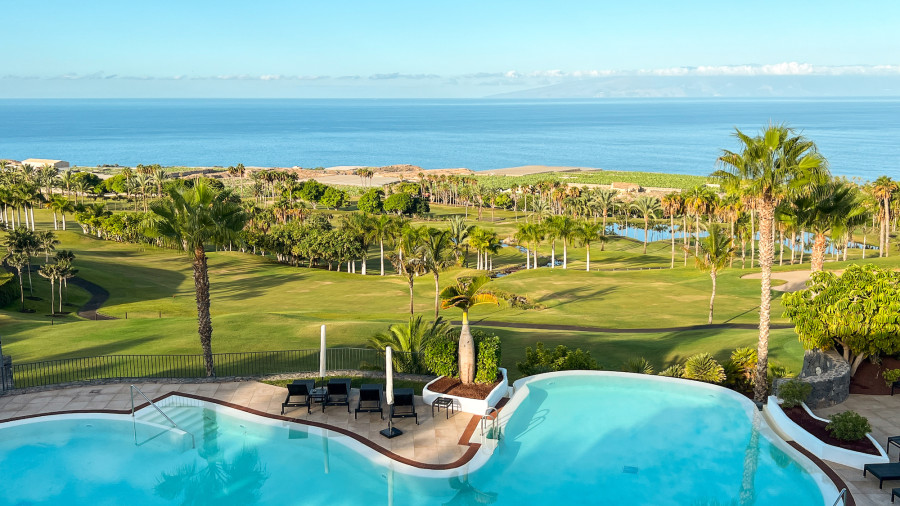 View of Abama Golf Tenerife from Las Terrazas social club
