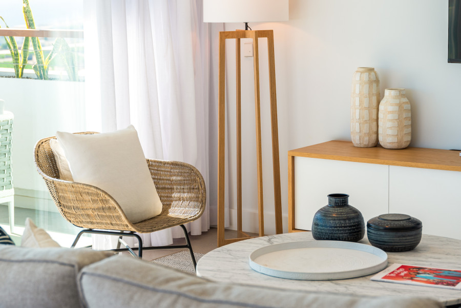 Interior detail lounge - Luxury apartments in Tenerife for sale - Abama Resort