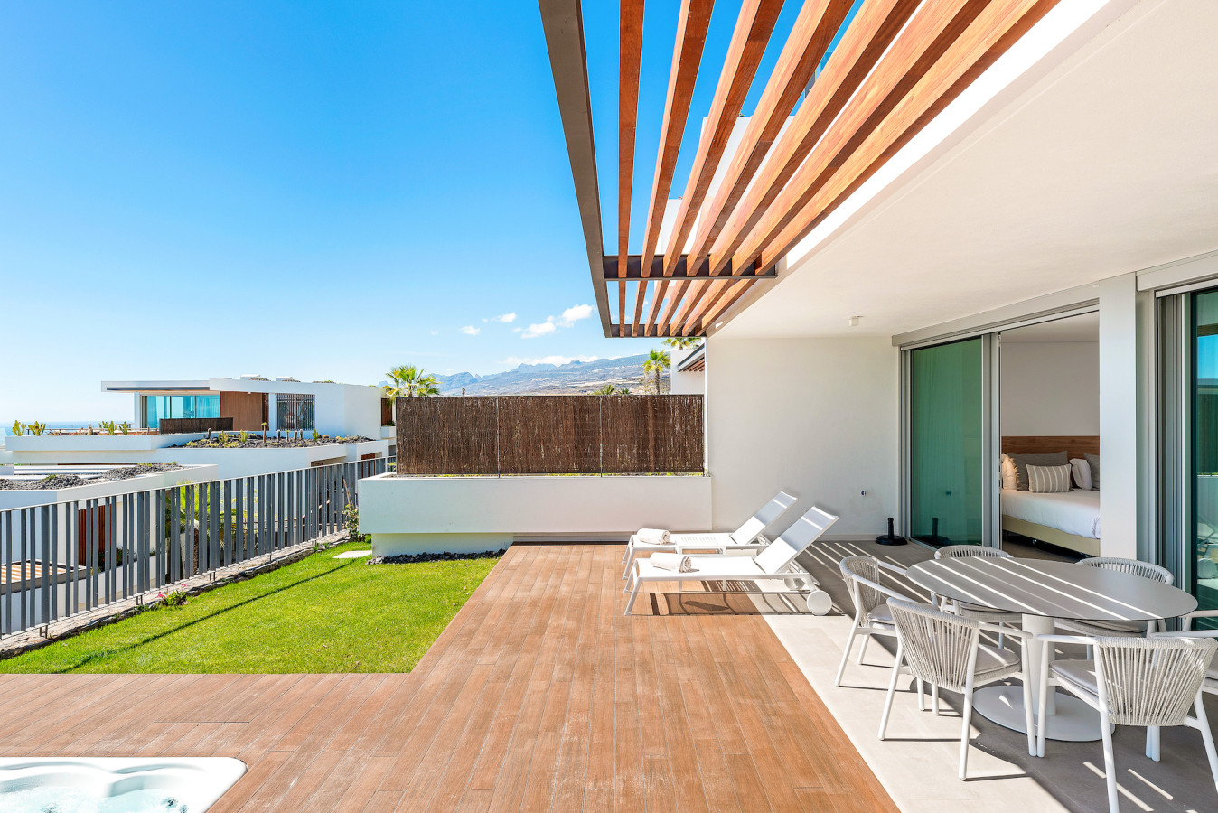 Outdoor living area - 2 bedroom luxury flat near Costa Adeje, Ground Floor - Abama Resort