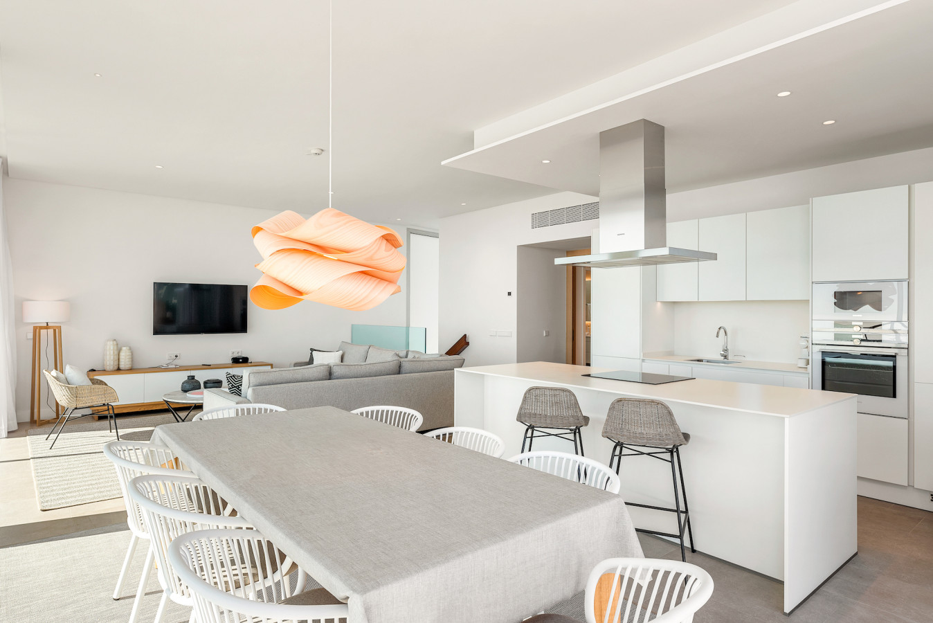 Dining and lounge - 3 bedroom luxury duplex Tenerife South, Top Floor - Abama Resort