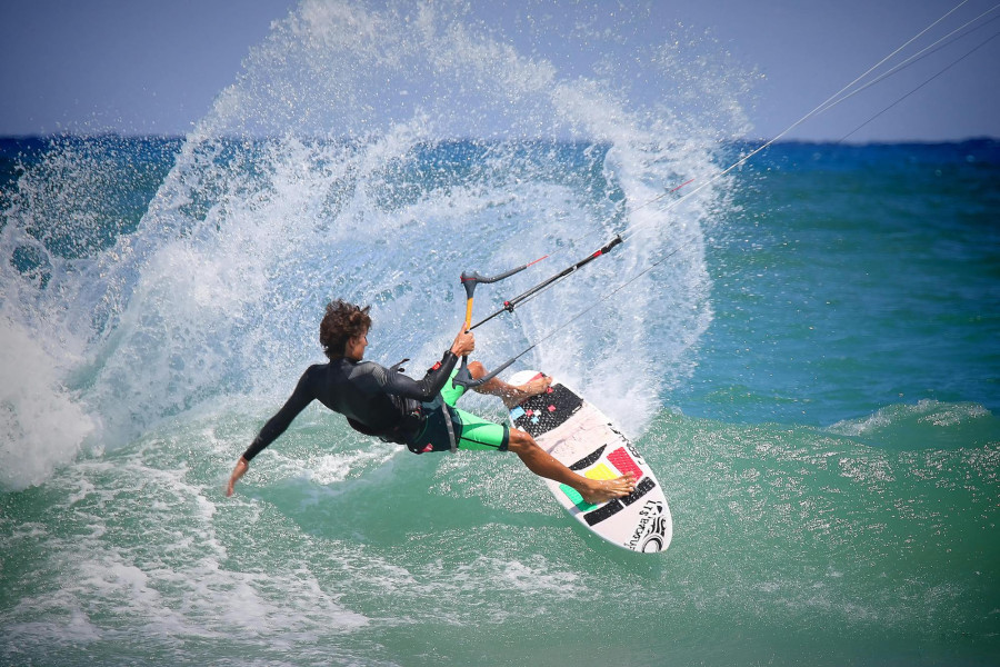 Kitesurfing, Médano, Tenerife, Canary Islands