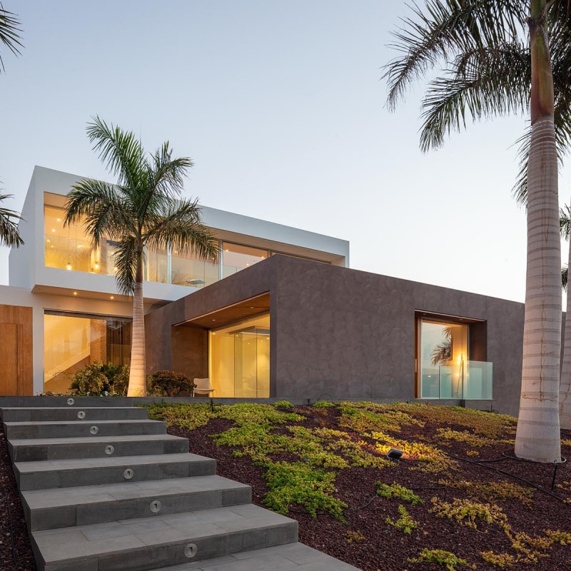 Façade, custom villa - Tenerife luxury real estate plots - Abama Resort