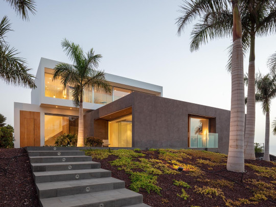 Façade, custom villa - Tenerife luxury real estate plots - Abama Resort